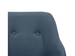 Cadeira de baloiço tecido azul