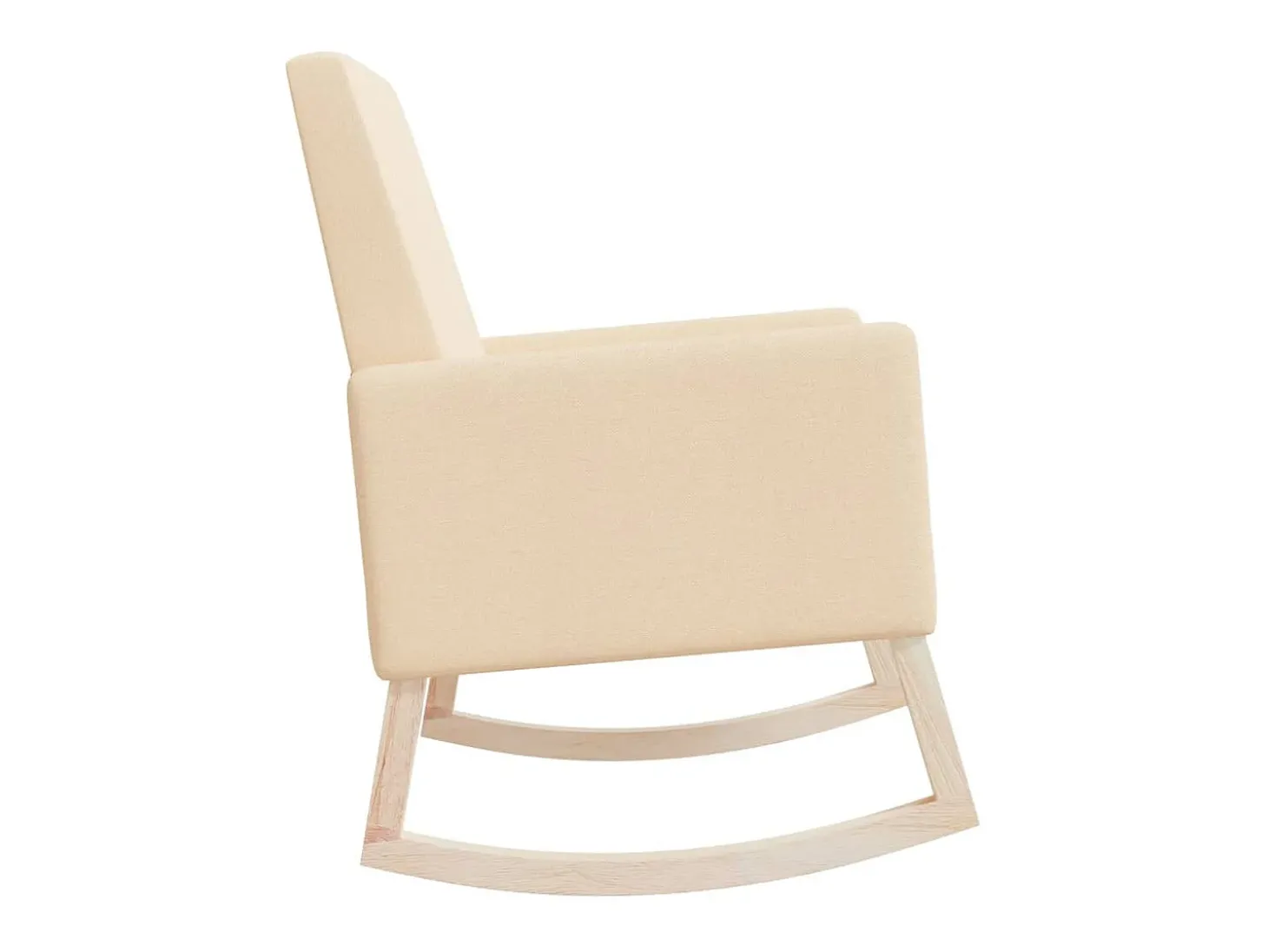 Cadeira de baloiço tecido creme