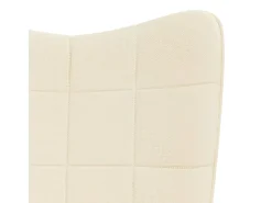 Cadeira de baloiço tecido cor creme PT221307