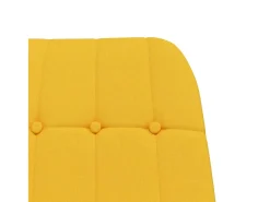 Cadeira de baloiço tecido amarelo mostarda