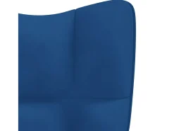 Cadeira de baloiço veludo azul PT230129