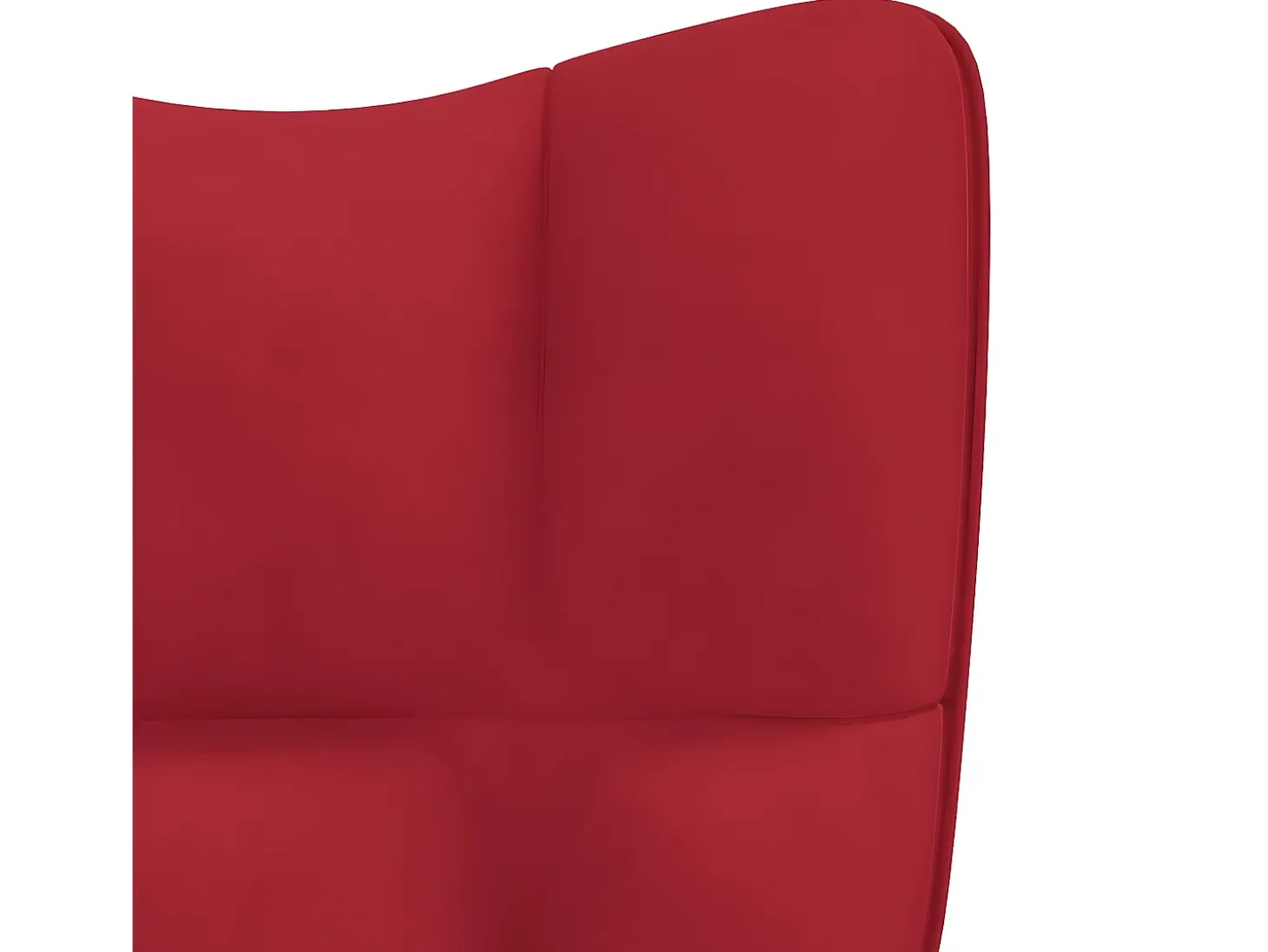 Cadeira de baloiço veludo vermelho tinto PT835571