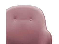 Cadeira de baloiço veludo rosa