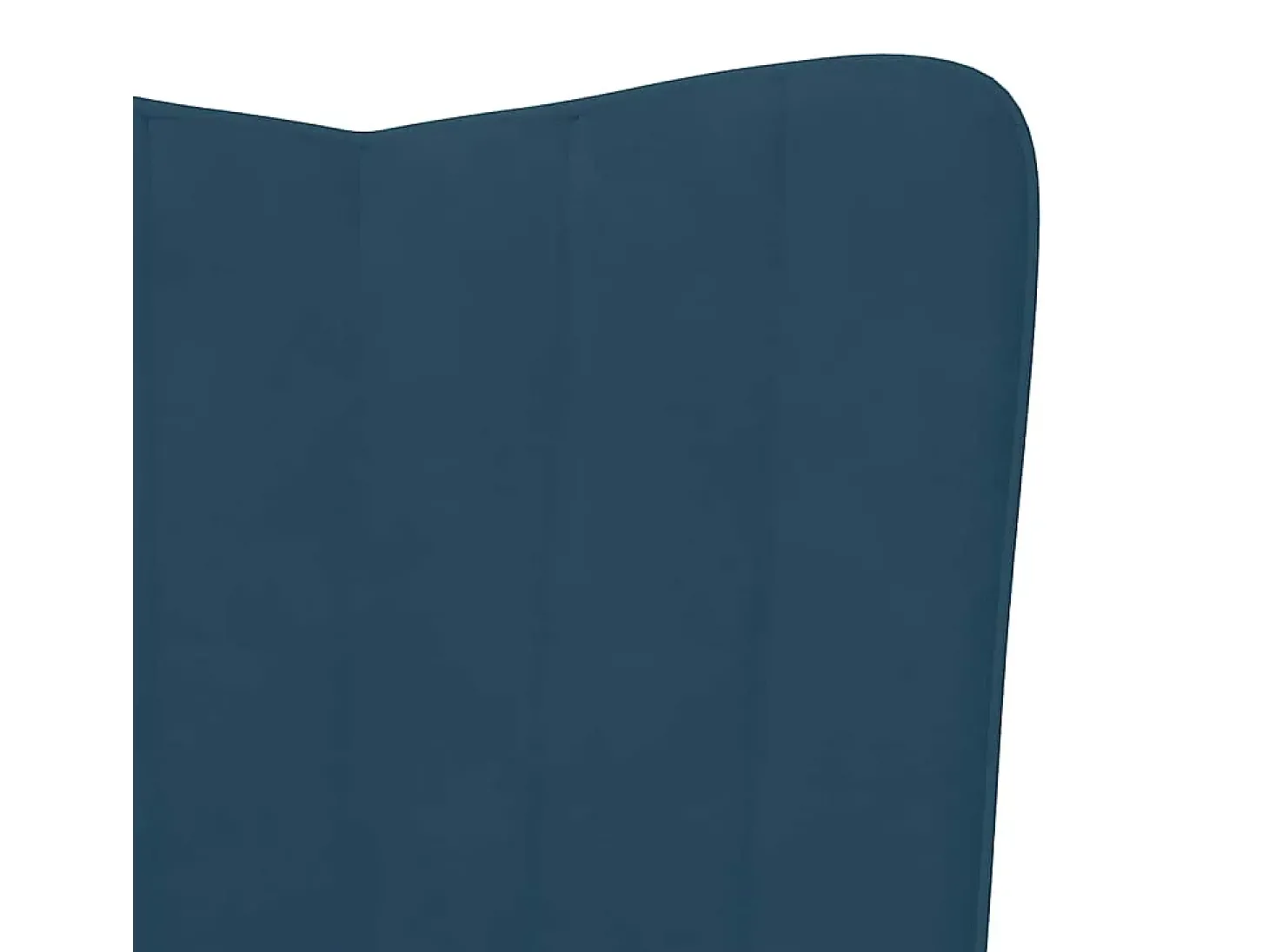 Cadeira de baloiço veludo azul