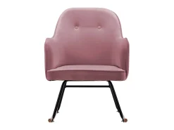 Cadeira de baloiço veludo rosa PT853372