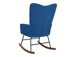 Cadeira de baloiço veludo azul PT572901