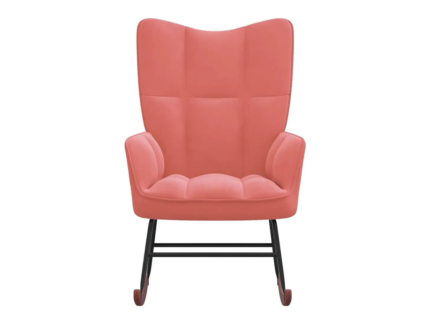 Cadeira de baloiço veludo rosa PT872555