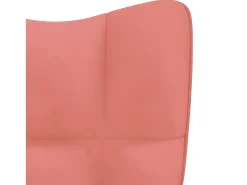 Cadeira de baloiço veludo rosa PT872555