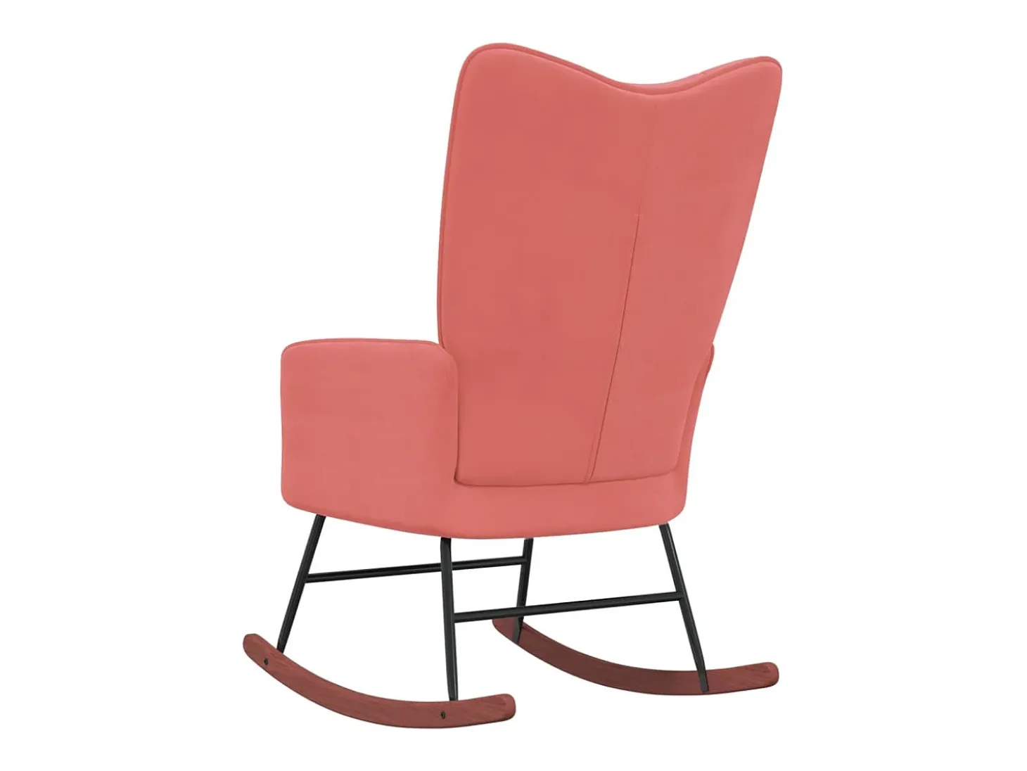 Cadeira de baloiço veludo rosa PT872555