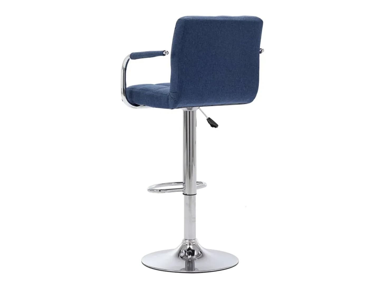 Cadeira de bar tecido azul