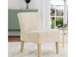 Cadeira de braços em tecido Hazen | Ivory