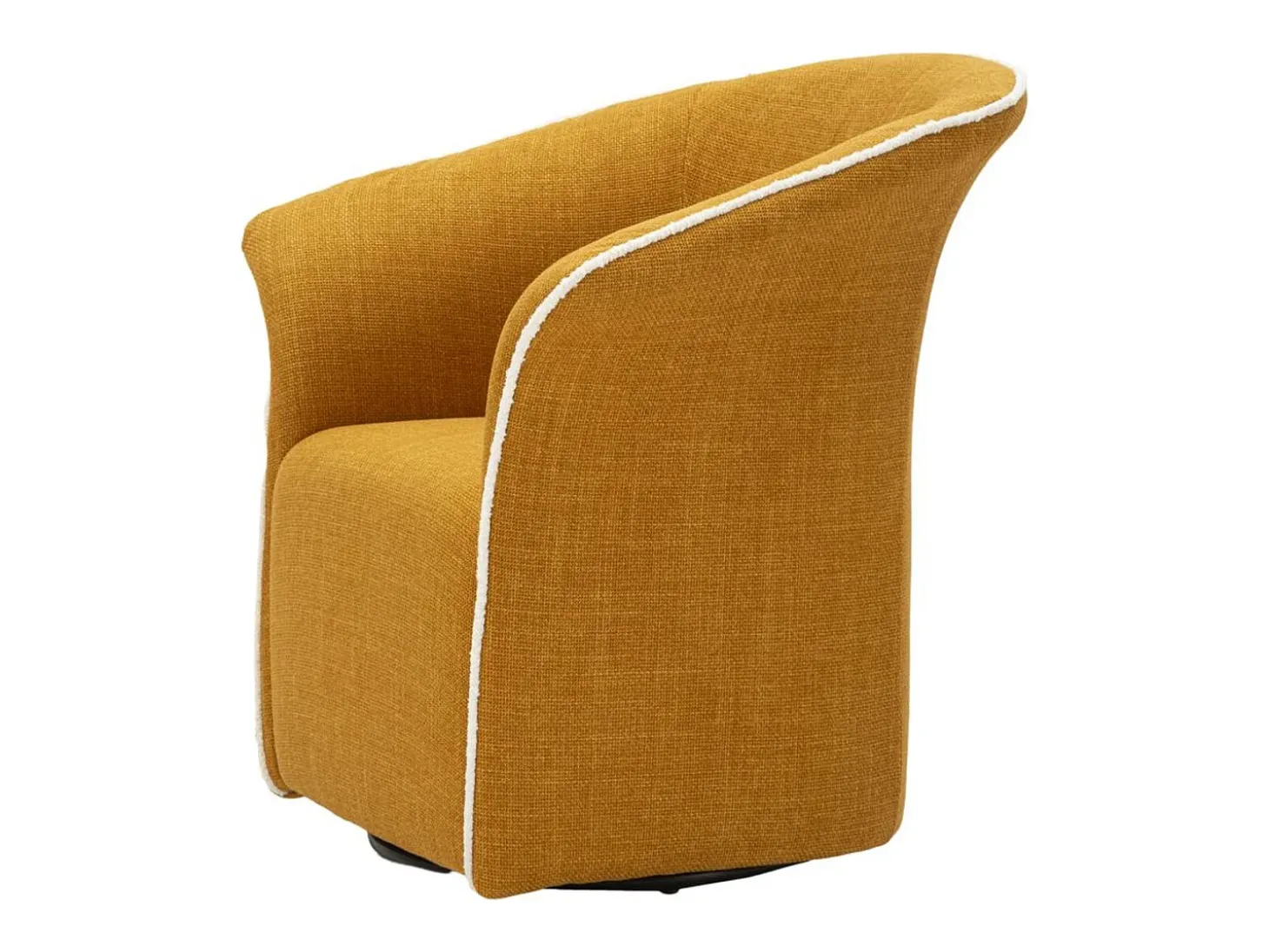 Cadeira de Braços VKH714, Amarelo, 80x83,5x66 cm, Kendra Home