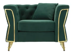 Cadeira de Braços VKH321, Verde, 104x83x76 cm, Kendra Home