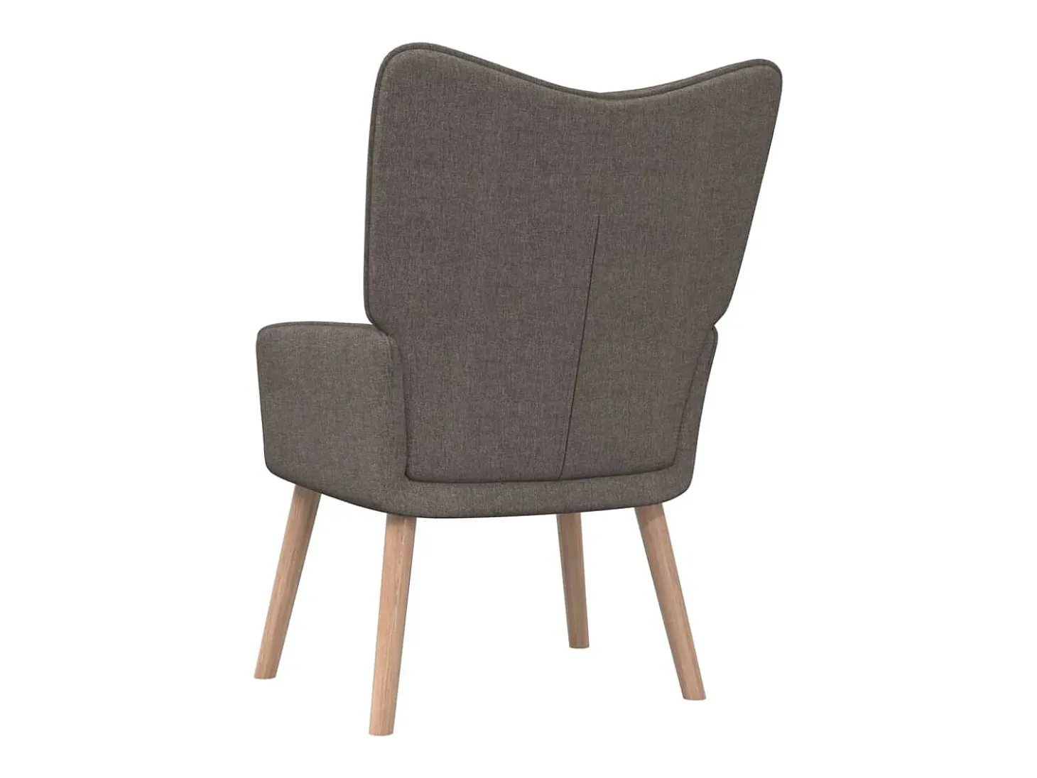 Cadeira de descanso com banco tecido cinzento-acastanhado