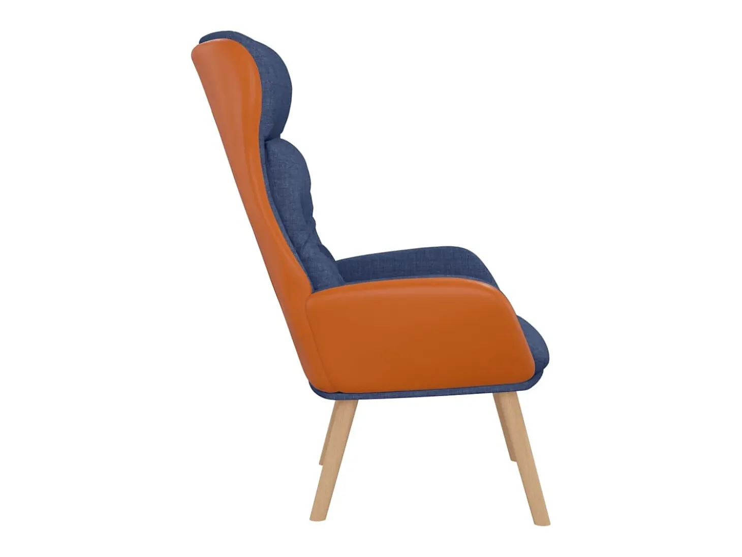 Cadeira de descanso PVC e tecido azul