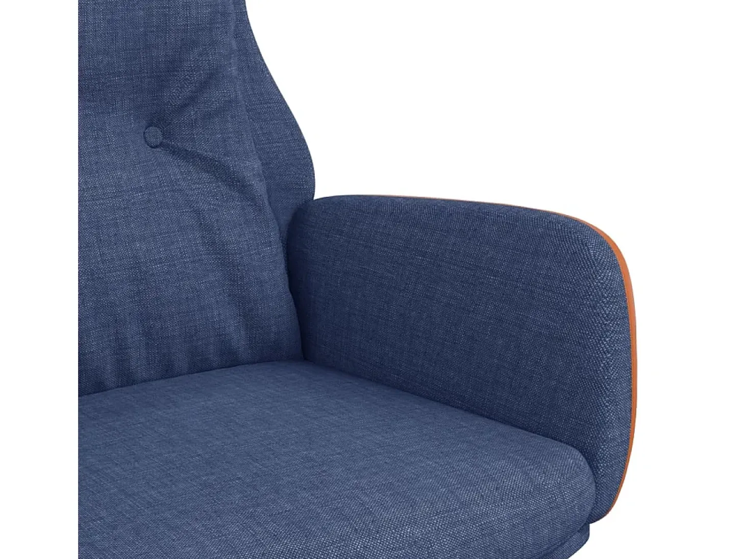 Cadeira de descanso PVC e tecido azul