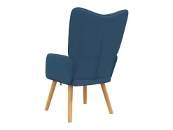 Cadeira de descanso tecido azul