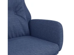 Cadeira de descanso tecido azul