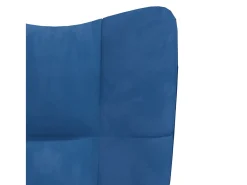 Cadeira de descanso veludo azul PT431969