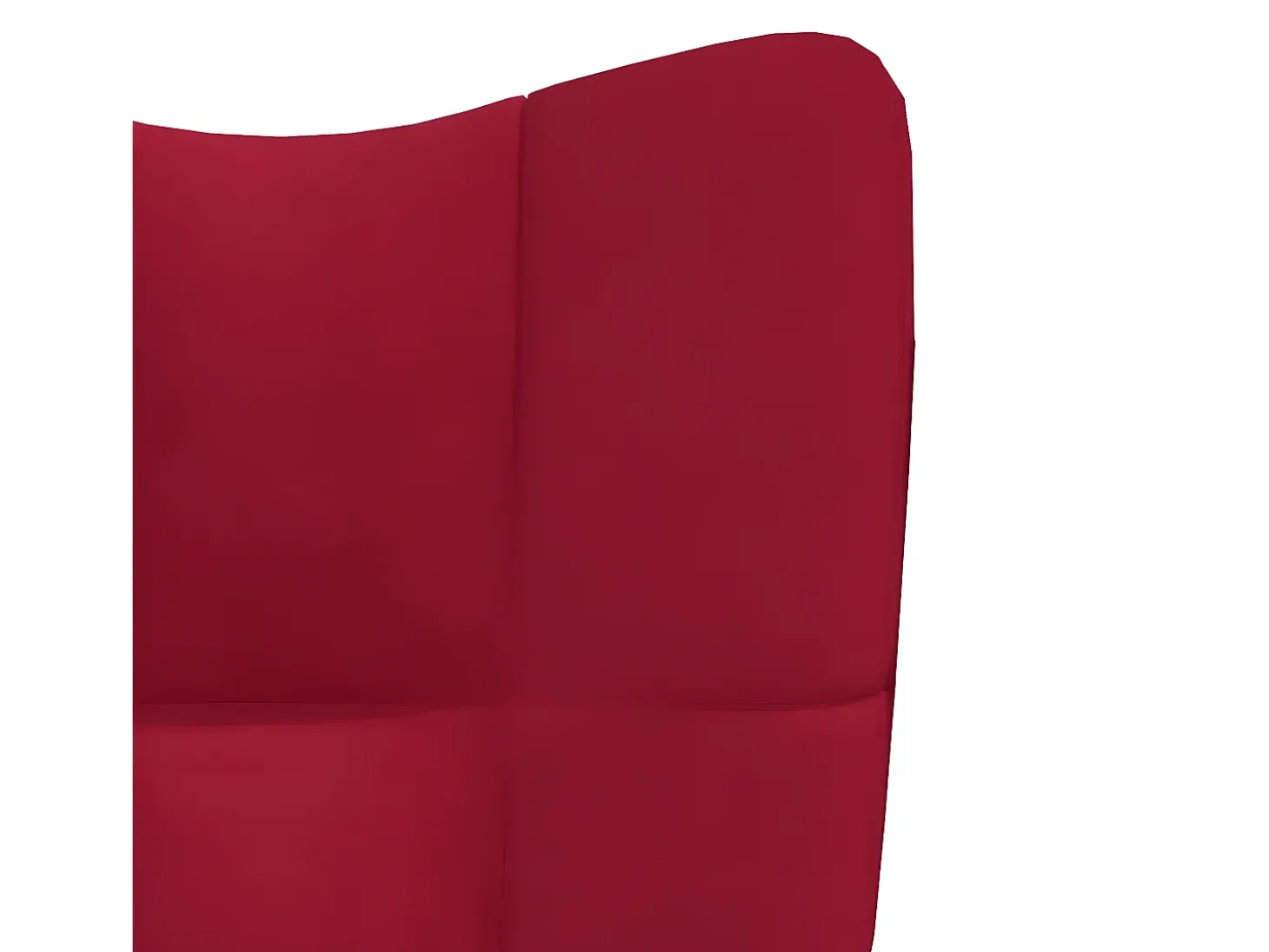 Cadeira de descanso veludo vermelho tinto PT345648