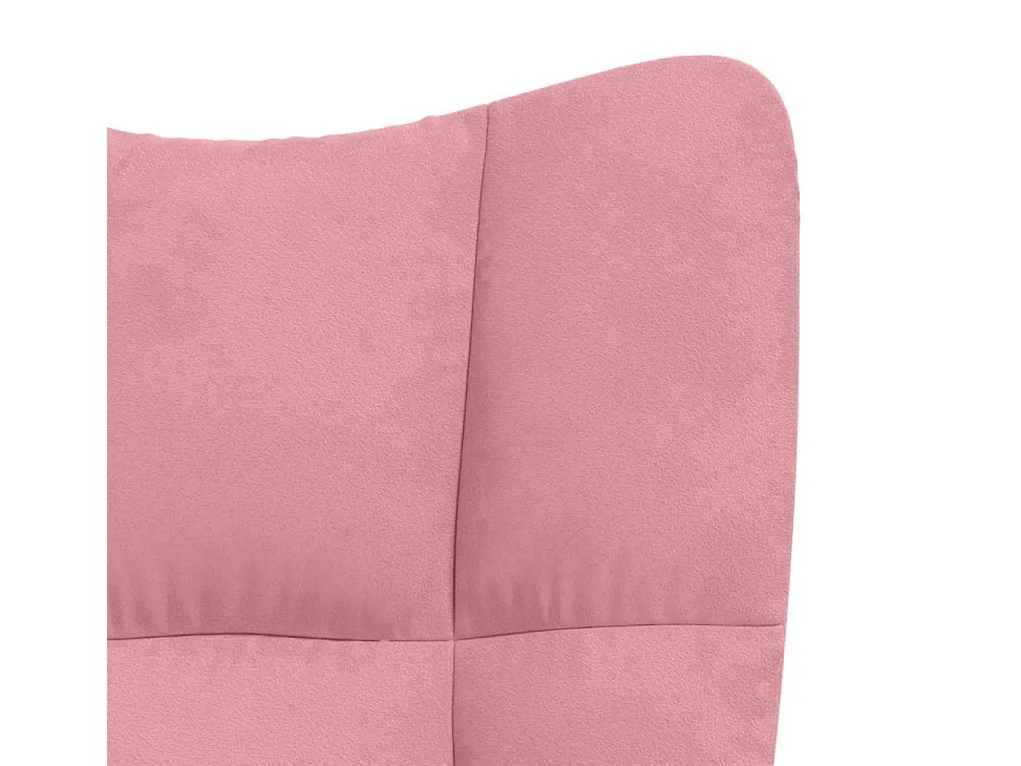 Cadeira de descanso veludo rosa