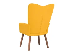 Cadeira de descanso veludo amarelo mostarda PT638438
