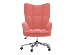 Cadeira de descanso veludo rosa PT575844