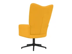 Cadeira de descanso veludo amarelo mostarda PT177304
