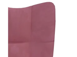 Cadeira de descanso veludo rosa PT675683