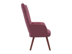 Cadeira de descanso veludo rosa PT675683