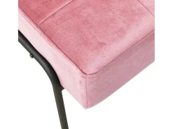 Cadeira de descanso 65x79x87 cm veludo rosa PT139999