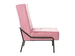 Cadeira de descanso 65x79x87 cm veludo rosa PT139999