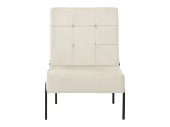 Cadeira de descanso 65x79x87 cm veludo creme PT624732