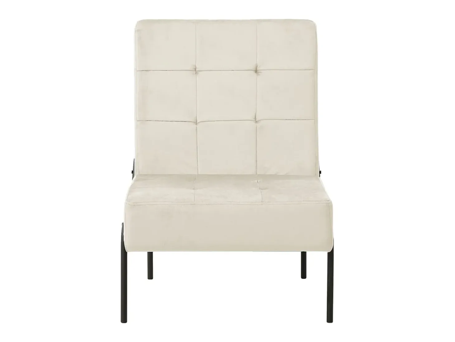 Cadeira de descanso 65x79x87 cm veludo creme PT624732