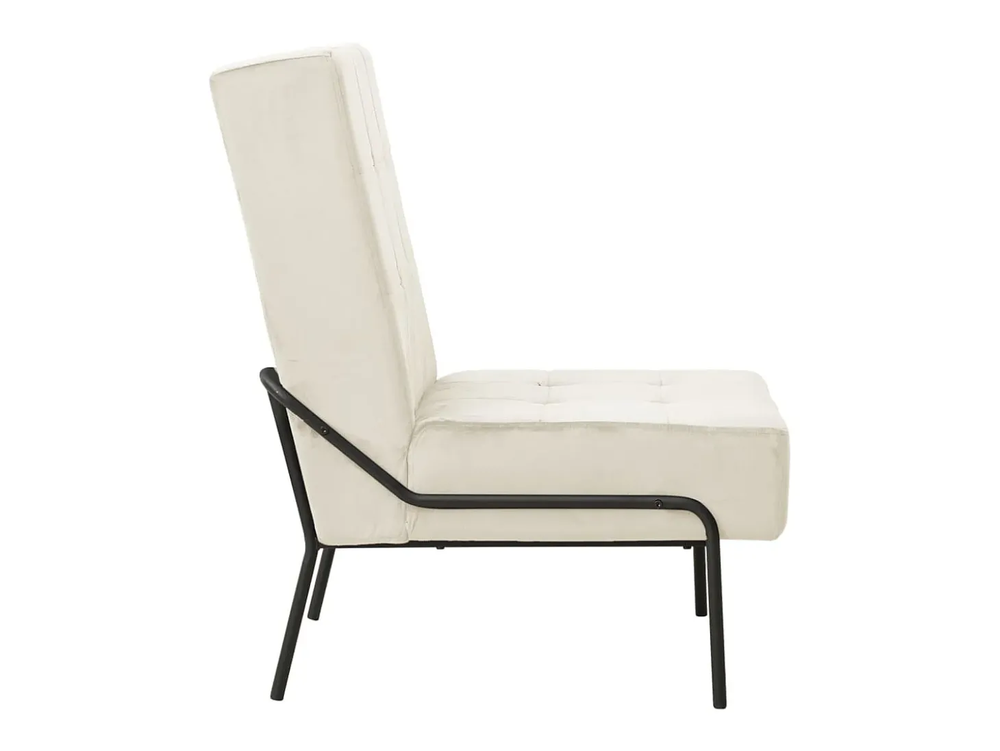 Cadeira de descanso 65x79x87 cm veludo creme PT624732