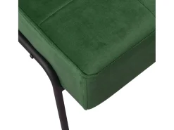 Cadeira de descanso 65x79x87 cm veludo verde-escuro PT478486