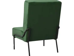 Cadeira de descanso 65x79x87 cm veludo verde-escuro PT478486