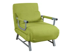 Cadeira de dormir VCM | Tecido de poliéster | Dimensões aprox. aprox. A. 95 x L. 64 x P. 78 cm | Poltrona com função de dormir | Cadeira de dormir - Kolino (Verde)