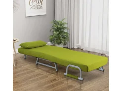 Cadeira de dormir VCM | Tecido de poliéster | Dimensões aprox. aprox. A. 95 x L. 64 x P. 78 cm | Poltrona com função de dormir | Cadeira de dormir - Kolino (Verde)