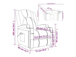 Cadeira de massagens couro artificial branco nata