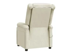 Cadeira de massagens couro artificial cor creme
