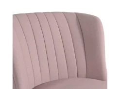 Cadeira decorativa estofada em linho azul