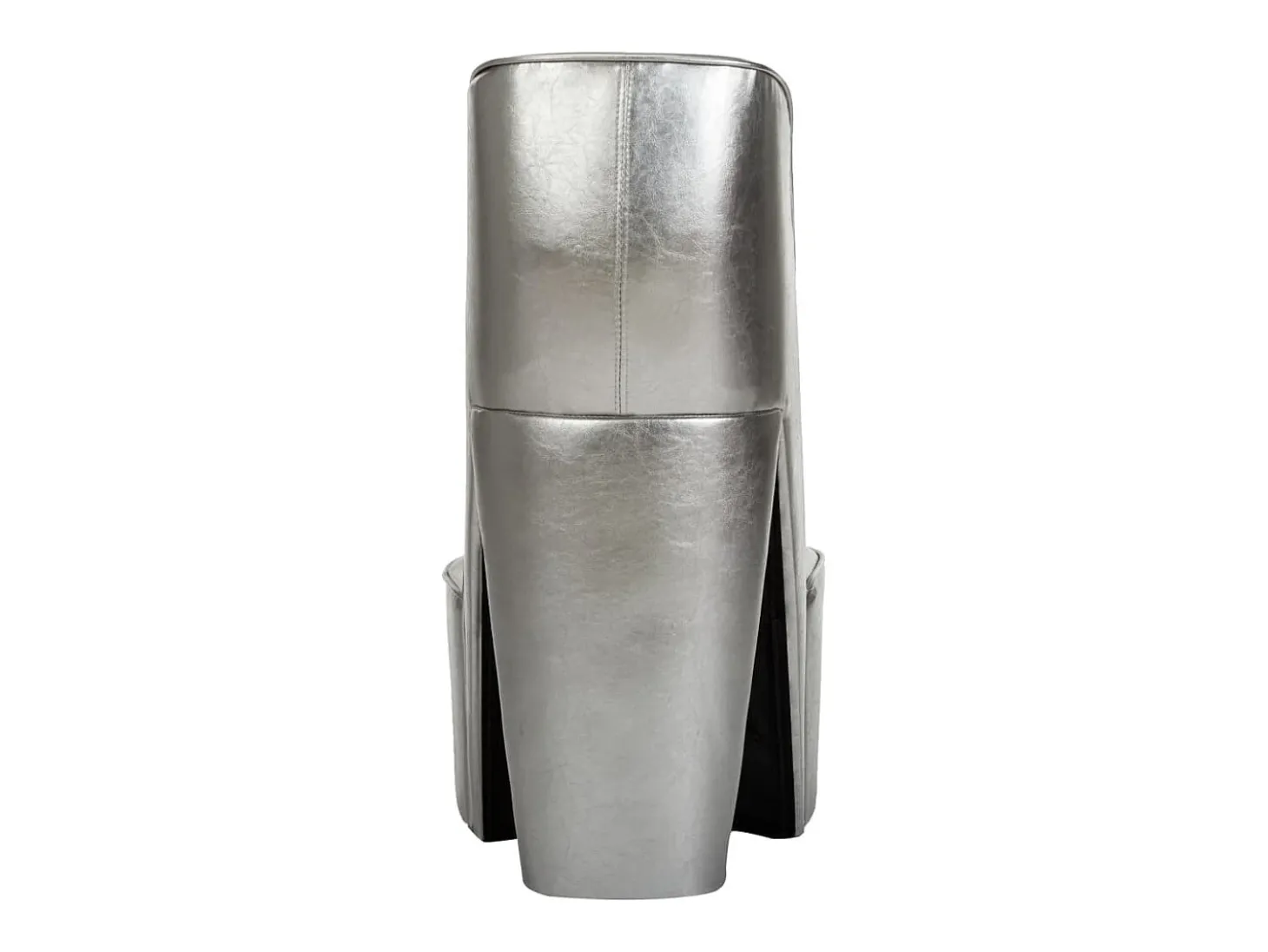 Cadeira estilo sapato de salto alto couro artificial prateado SHL338281