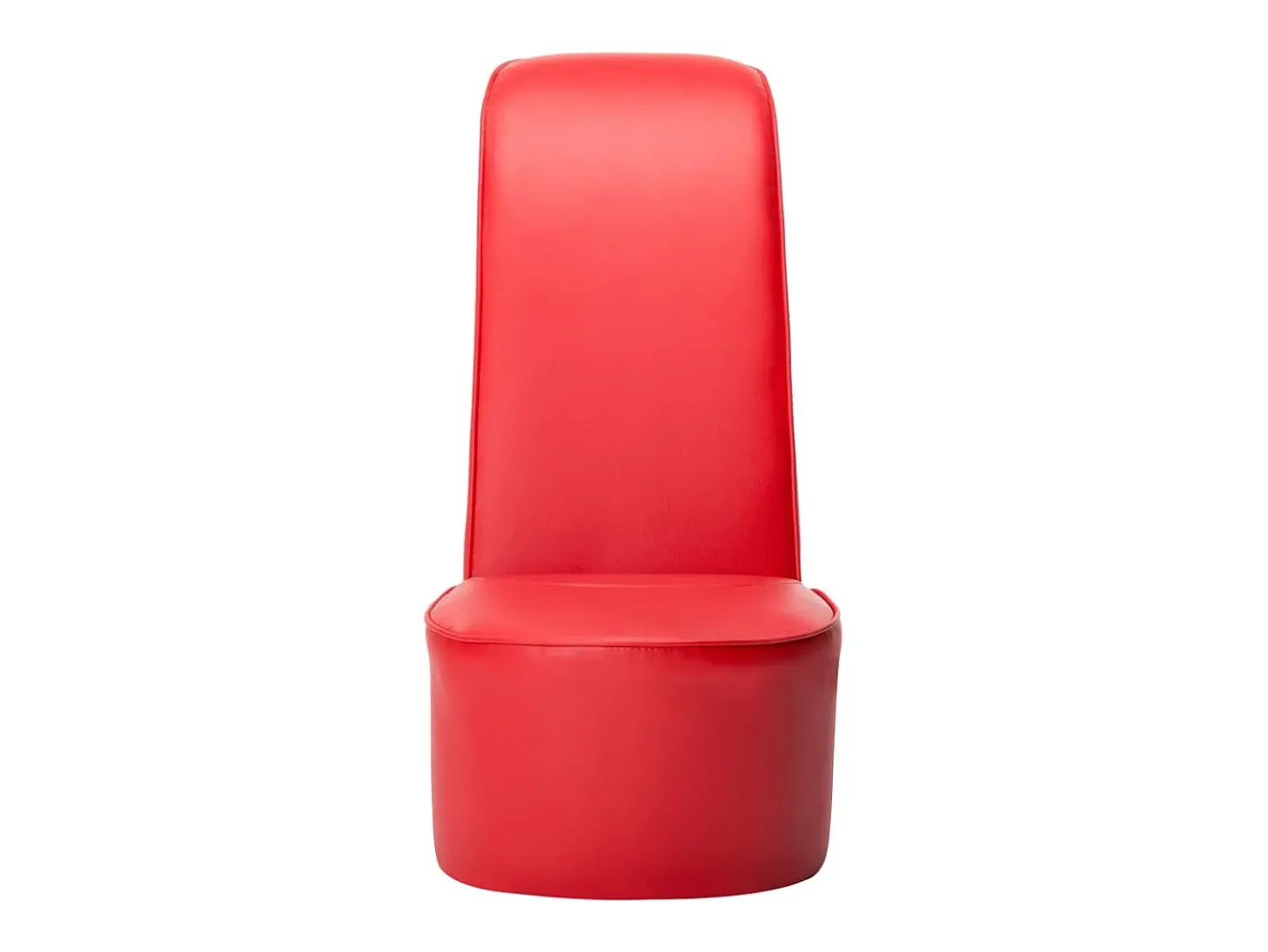 Cadeira estilo sapato de salto alto couro artificial vermelho SHL330241