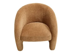 Cadeira infantil em tecido chenille camelo ROMICOU