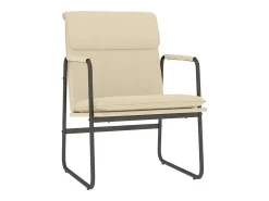 Cadeira lounge 55x64x80 cm tecido cor creme