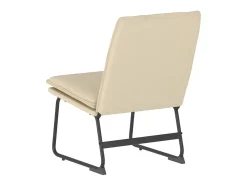 Cadeira lounge 52x75x76 cm tecido cor creme