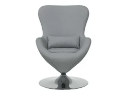 Cadeira ovo Cinzento-claro 63 x 73 x 90 cm tecido