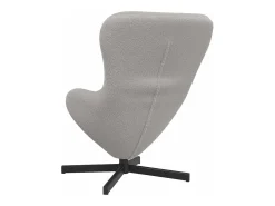 Cadeira ovo Cinzento-claro 63 x 73 x 90 cm tecido
