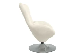 Cadeira ovo Creme Veludo